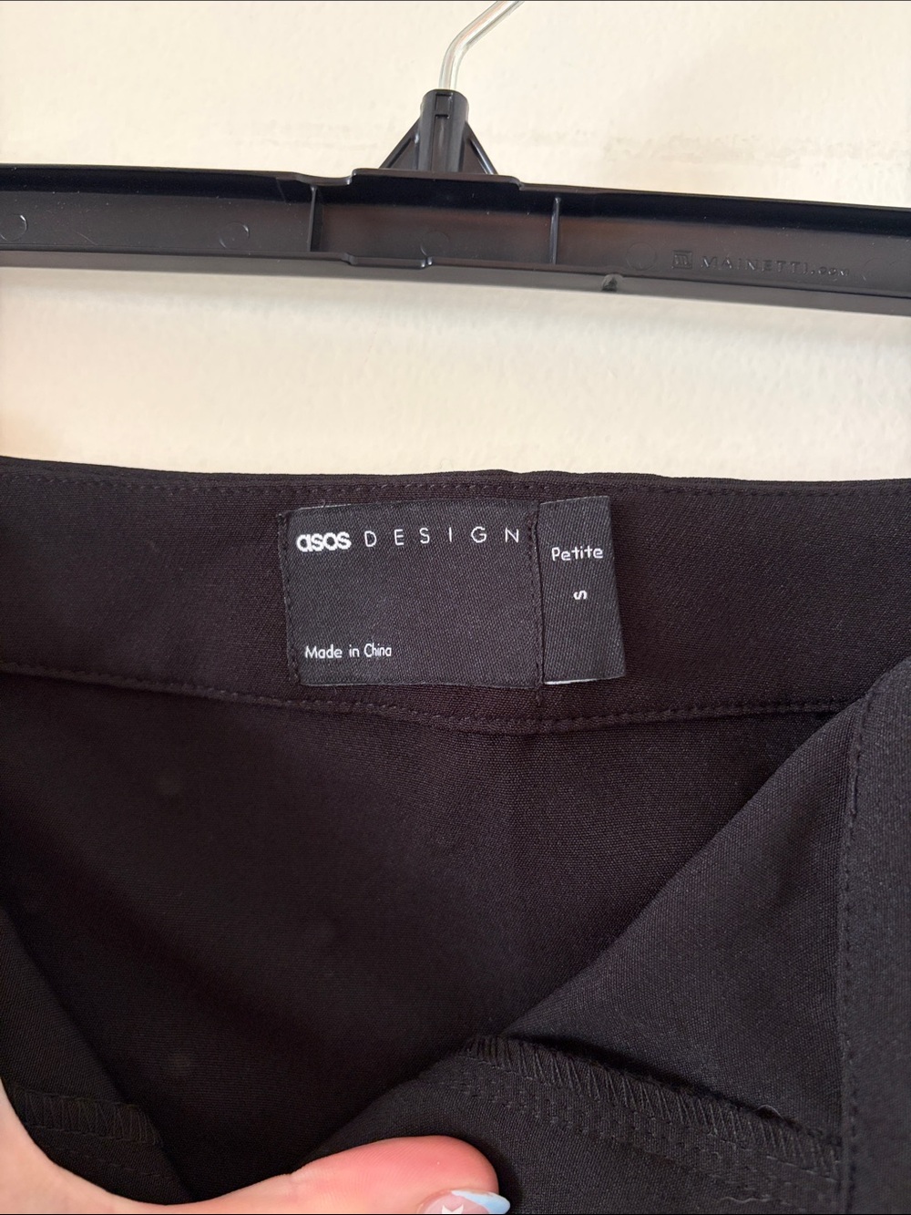 ASOS Petite Black Mini Skirt with Silver Studs - Picture 2 of 3